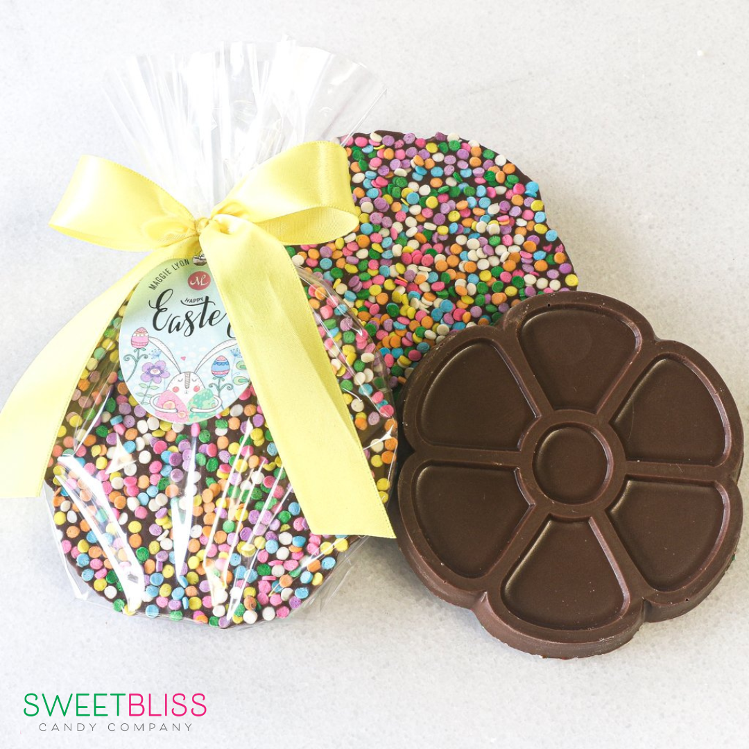 CHOCOLATE FLOWER WITH SPRINKLES