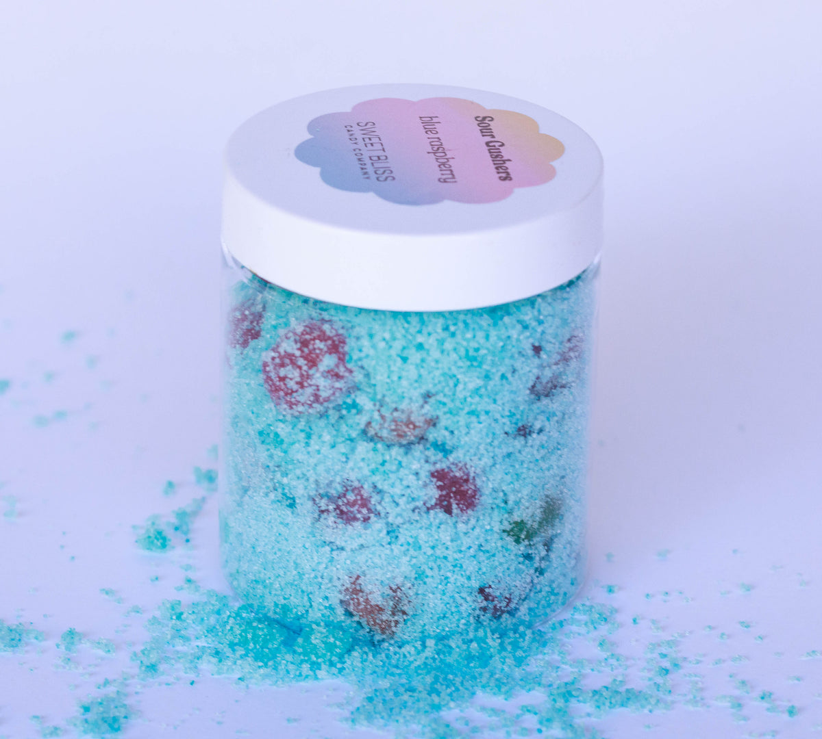 Blue Raspberry Sour Gushers 8 oz Jar