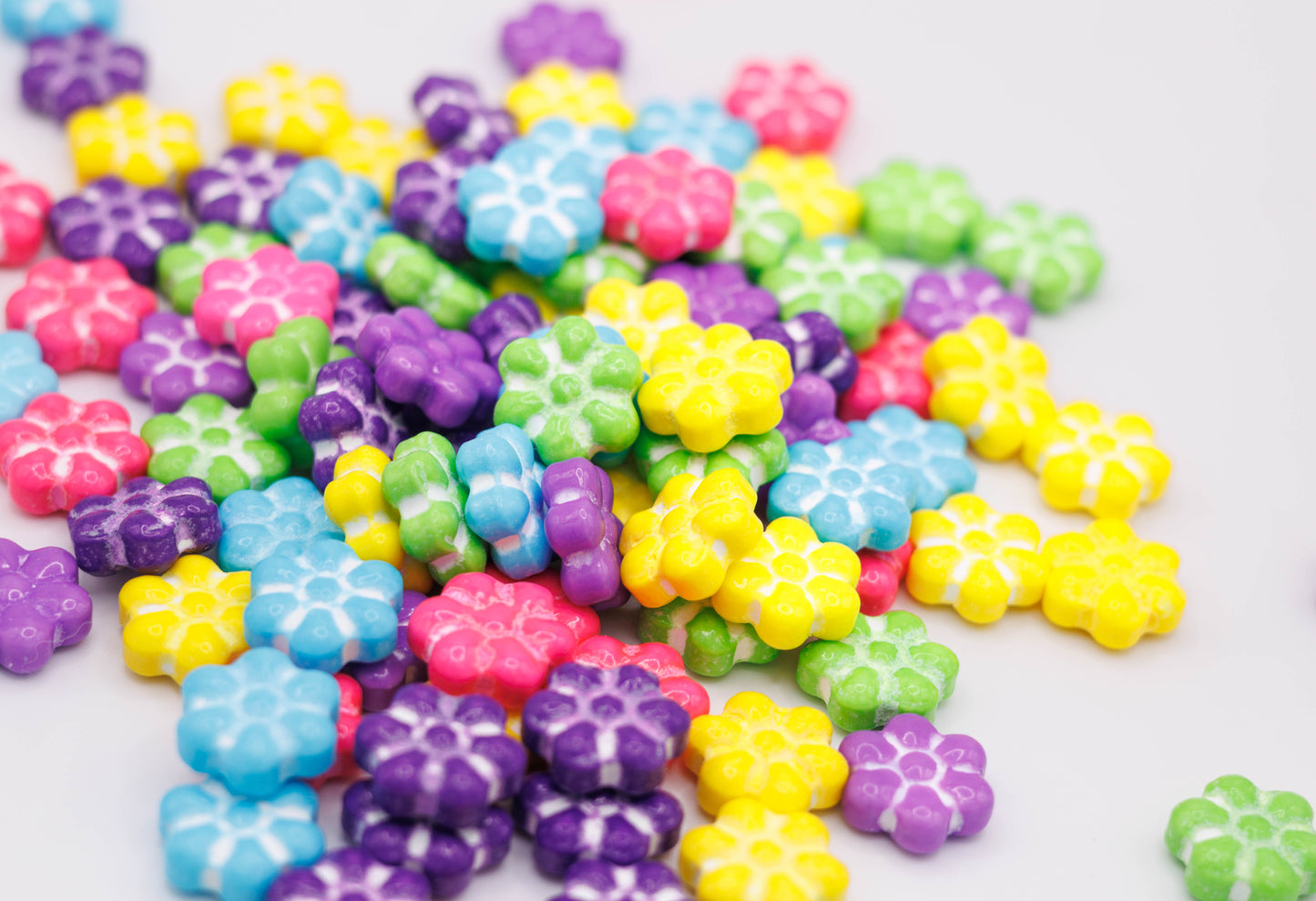 Crunchy Spring Flower Bites Candy Jars