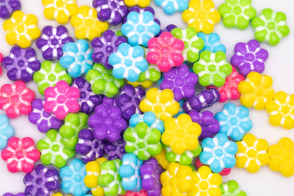 Crunchy Spring Flower Bites Candy Jars