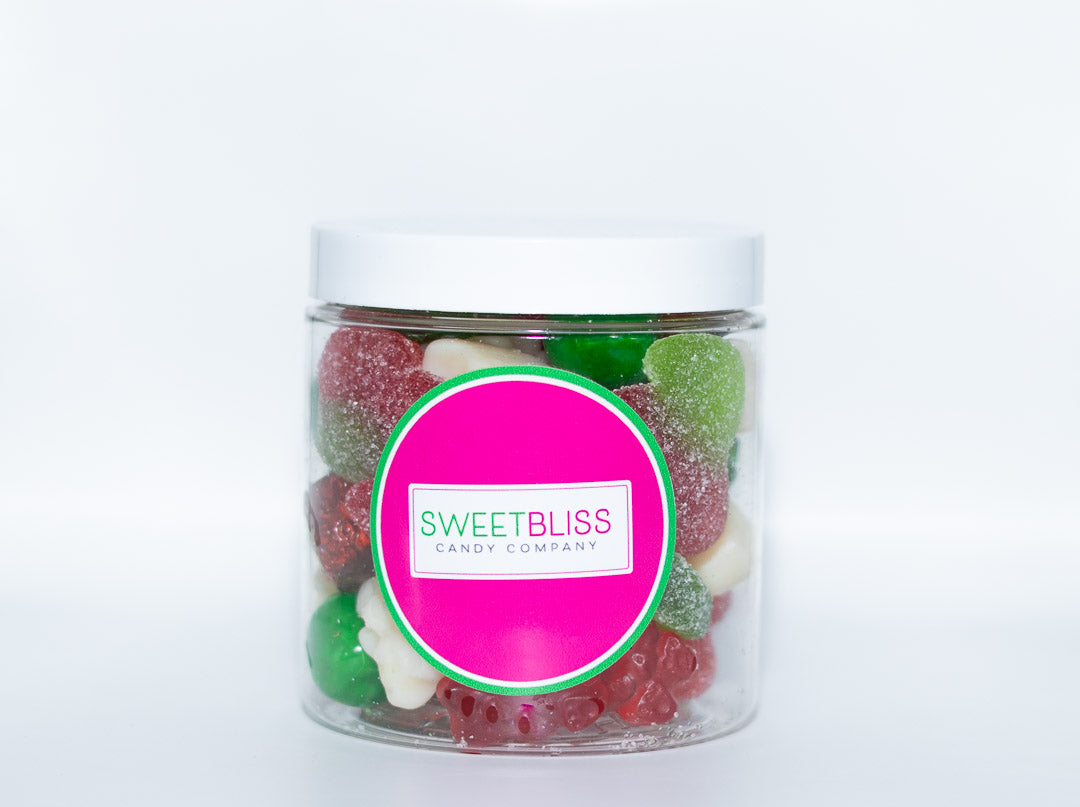 HOLIDAY SMALL GOURMET CANDY MIX JARS